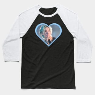 Kpop Stray Kids Felix Blue Heart Baseball T-Shirt